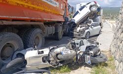 Kamyonet önüne gelen taşıtı biçti geçti!