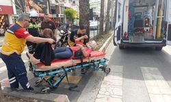 Manavgat’ta korkutan motosiklet kazası: Kask hayat kurtardı
