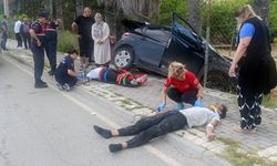 Manavgat'ta 14 yaşındaki çocuğun kullandığı araç kontrolden çıktı!