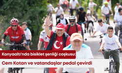 Konyaaltı'nda bisiklet şenliği coşkusu: Cem Kotan ve vatandaşlar pedal çevirdi