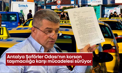 Antalya Şoförler Odası'nın korsan taşımacılığa karşı mücadelesi sürüyor
