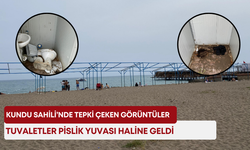 Antalya Kundu Sahili’nde tepki çeken görüntüler! Tuvaletler pislik yuvası haline geldi