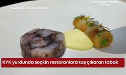 KYK yurdunda seçkin restoranlara taş çıkaran tabak