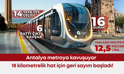 Antalya metroya kavuşuyor: 18 kilometrelik hat için geri sayım başladı!