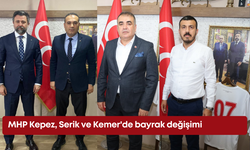 MHP Kepez, Serik ve Kemer'de bayrak değişimi