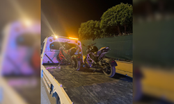 Manavgat'ta motosikletiyle akrobatik hareket yapan sürücü gözaltına alındı