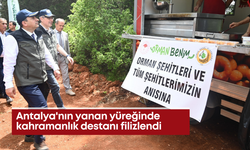 Antalya'nın yanan yüreğinde kahramanlık destanı filizlendi