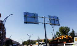 TRAFİK VE YÖN LEVHALARI İÇİN DİREK YAPILMASI GALVANİZLENMESİ İŞİ