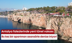 Antalya falezlerinde yeni tünel vakası: Bu kez bir apartman asansörle denize iniyor!