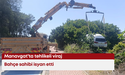 Manavgat’ta tehlikeli viraj: Bahçe sahibi isyan etti