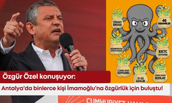 Antalya'da Özgür Özel'den Erdoğan'a ahtapot göndermesi: Videoda dikkat çeken detay