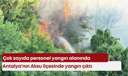Antalya'nın Aksu ilçesinde yangın çıktı: Çok sayıda personel yangın alanında
