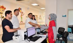 Alanya Hastanesi yönetiminden personele bayramda moral ziyareti