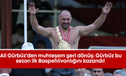 Ali Gürbüz’den muhteşem geri dönüş: Gürbüz bu sezon ilk Baspehlivanlığını kazandı!