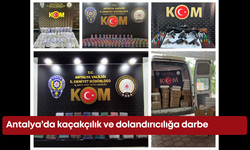 Antalya’da kaçakçılık ve dolandırıcılığa darbe