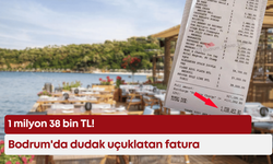 Bodrum'da dudak uçuklatan fatura: 1 milyon 38 bin TL!