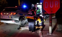 Burdur'da alkollü sürücü kaza yaptığını fark etmedi