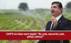 CHP'li Arı'dan sert tepki: "Su yok, sorumlu yok, çiftçi yalnız!"
