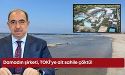 Damadın şirketi, TOKİ’ye ait sahile çöktü!