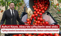 Aykut Kaya, Aksu'da çiftçilerin sesi oldu: "Çiftçi üretimi bırakma noktasında, Bakan sahaya inmeli"