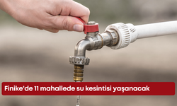 Finike'de 11 mahallede su kesintisi yaşanacak