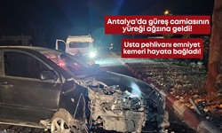 Antalya’da güreş camiasının yüreği ağzına geldi! Usta pehlivanı emniyet kemeri hayata bağladı