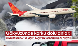 Gökyüzünde korku dolu anlar: Hindistan'da 242 kişiyi taşıyan yolcu uçağı düştü!