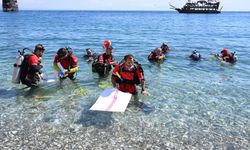 Kemer’de çevreci etkinlik: Dalgıçlar denizin dibini, vatandaşlar sahili temizledi