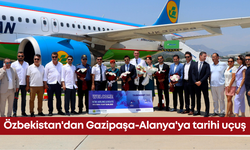 Özbekistan'dan Gazipaşa-Alanya'ya tarihi uçuş