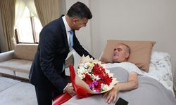 Mersin Akdeniz'de şehit ailelerine ve gazilere bayram ziyareti