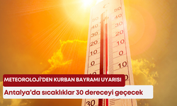 Meteoroloji'den uyarı: Kurban Bayramı’nda Antalya’da sıcaklıklar 30 dereceyi geçecek
