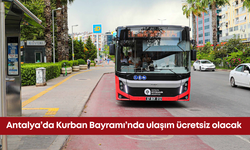 Antalya’da Kurban Bayramı’nda ulaşım ücretsiz olacak