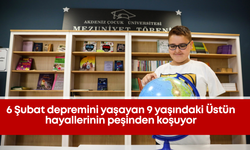 6 Şubat depremini yaşayan 9 yaşındaki Üstün hayallerinin peşinden koşuyor