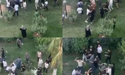 Mersin'de yabancı uyruklu vatandaşlar birbirine girdi! Sopalar, sandalyeler havada uçuştu