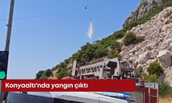 Konyaaltı'nda yangın çıktı
