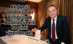 Akdeniz Belediyeler Birliği'nde Başkanvekili seçimi gerçekleştirilecek!