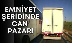 Emniyet şeridinde can pazarı: Sirene rağmen ambulansa yol vermedi!
