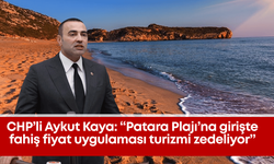 CHP’li Aykut Kaya: “Patara Plajı’na girişte fahiş fiyat uygulaması turizmi zedeliyor”
