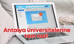 Antalya üniversitelerinden e-posta duyarlılığı!