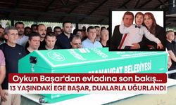 Oykun Başar'dan evladına son bakış... 13 yaşındaki Ege Başar, dualarla uğurlandı