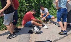Serik'te akaryakıt istasyonu yakınında korkutan kurye kazası: 1 yaralı