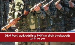 DEM Parti açıkladı! İşte PKK'nın silah bırakacağı tarih ve yer