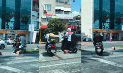 Alanya'da kaldırımları işgal eden motosikletlere ceza yağdı