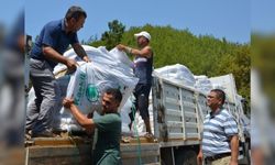 Antalya Büyükşehir'den Alanyalı çiftçiye 10 ton kaolin kili desteği