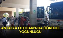 Antalya Otogarı’nda öğrenci yoğunluğu