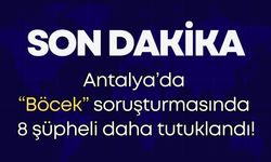 Antalya’da “Böcek” soruşturmasında 8 şüpheli daha tutuklandı!
