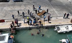 Antalya'da deniz dip temizliğinde 2 ton çöp çıkarıldı