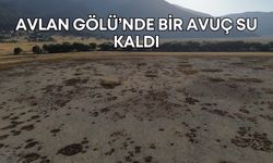 Antalya’da kuraklığın en net görüntüsü! Avlan Gölü’nde bir avuç su kaldı