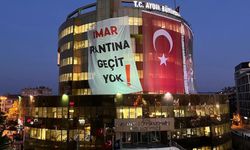 Aydın'da dev pankart: "İmar rantına geçit yok!"