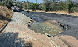 Bodrum’da ana isale hattı patladı, yollar sular altına kaldı